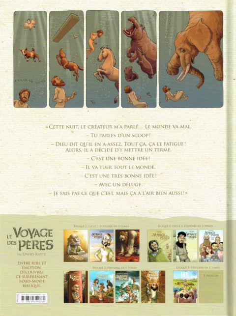 Verso de l'album Le voyage des Pères : Noé 1/2