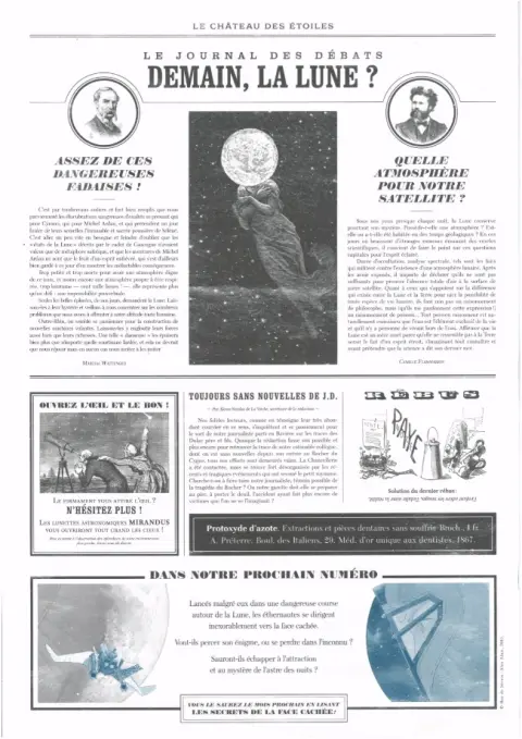 Verso de l'album Le Château des étoiles Le Château des Etoiles - Gazette N° 4 Les Naufragés du ciel