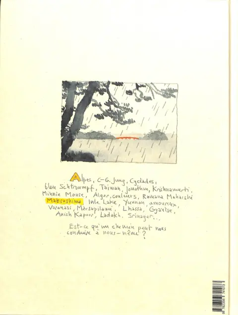 Verso de l'album A l'heure où les dieux dorment encore