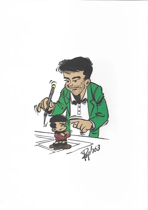 Verso de l'album Itinéraire d'un dessinateur gâteux