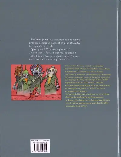 Verso de l'album Les Chevaux du vent Première partie