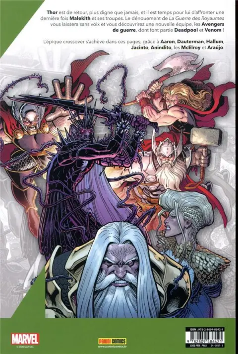 Verso de l'album War of the Realms 3 La Guerre des Royaumes (5/6)
