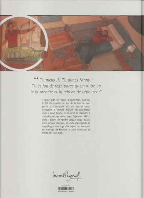 Verso de l'album Marius 2e partie