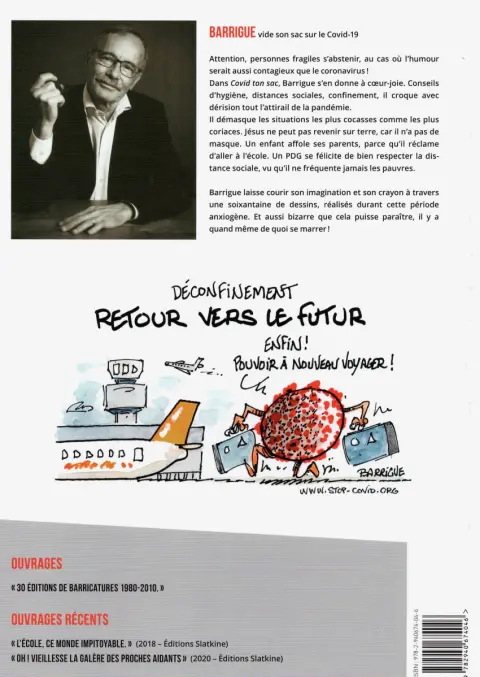 Verso de l'album Covid ton sac