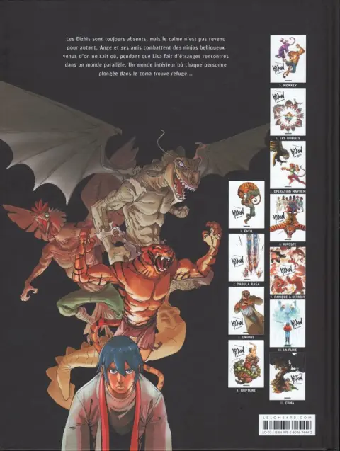 Verso de l'album Klaw Tome 11 Coma
