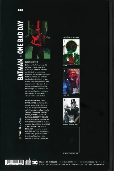Verso de l'album Batman - One bad day 2 Double-Face