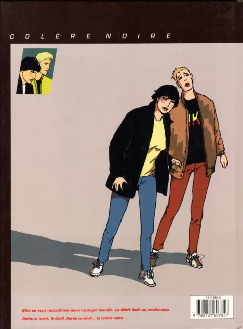 Verso de l'album Colère noire Tome 1 Un après-midi de plomb