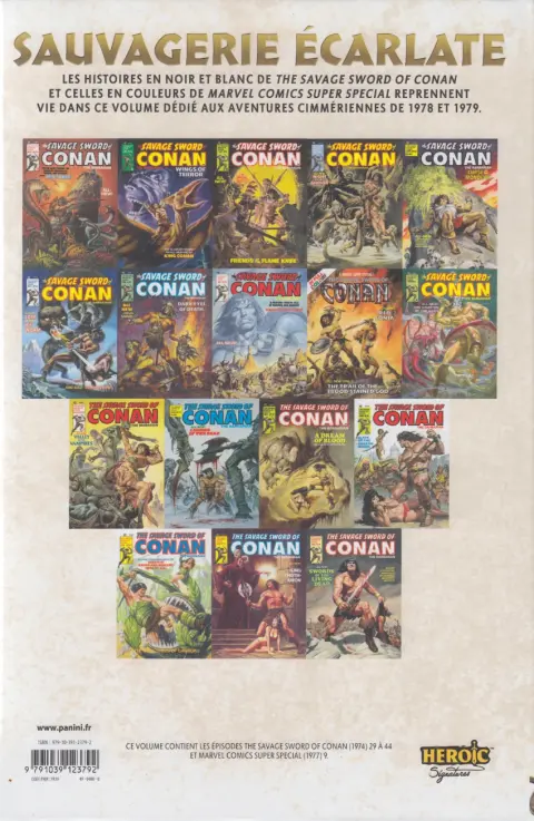 Verso de l'album The Savage sword of Conan Vol. 3
