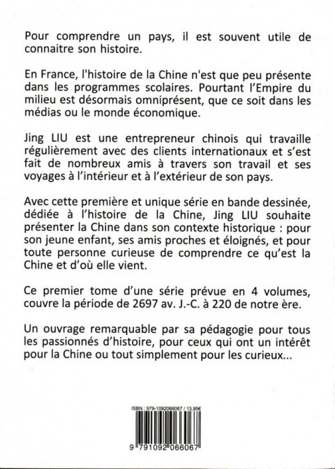 Verso de l'album Comprendre la Chine en BD Tome 1