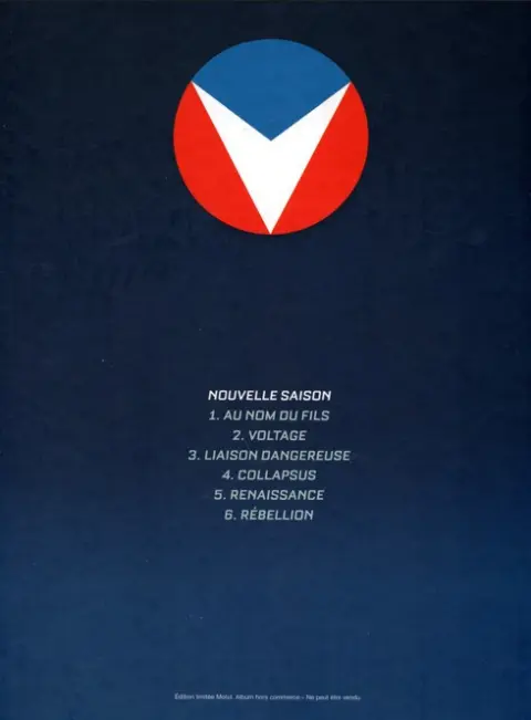 Verso de l'album Michel Vaillant Tome 6 Rébellion