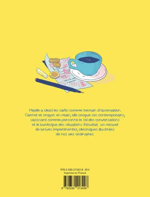 Verso de l'album (Murmures) de cafés