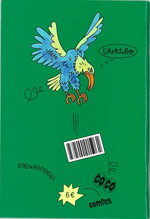Verso de l'album Jean-Shrek a peur des maisons