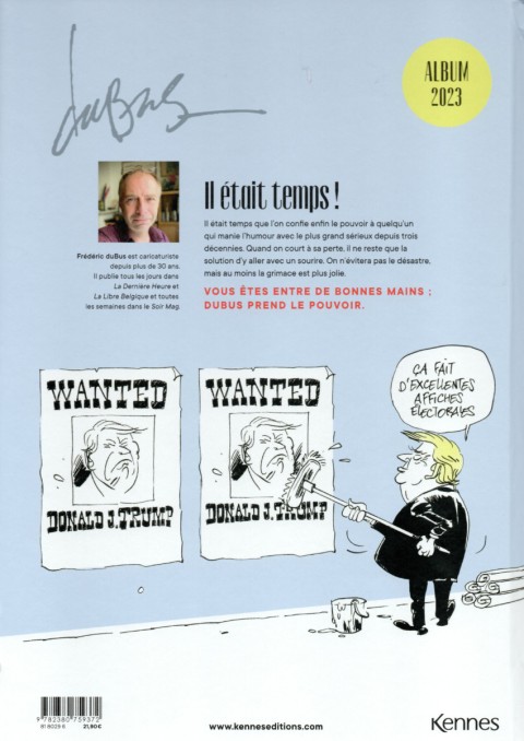 Verso de l'album duBus prend le pouvoir