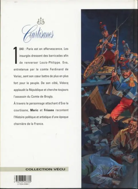 Verso de l'album Courtisanes Tome 2 Des barricades pour Eva