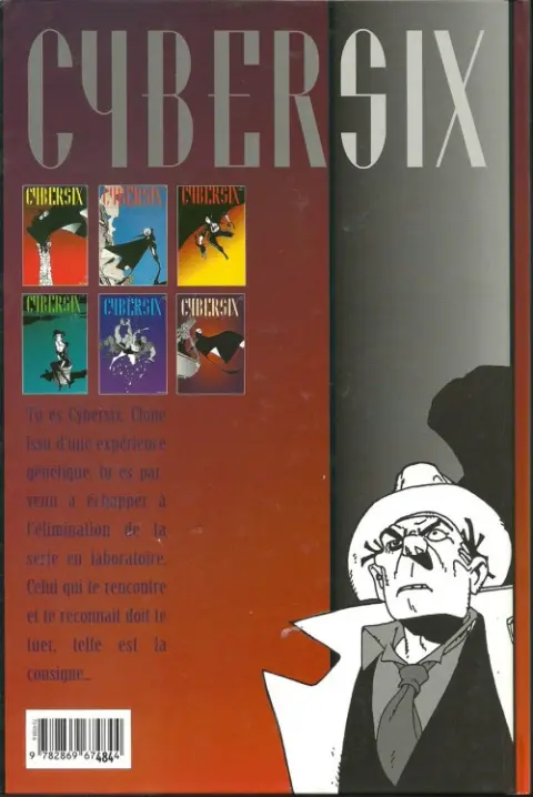 Verso de l'album Cybersix Tome 6