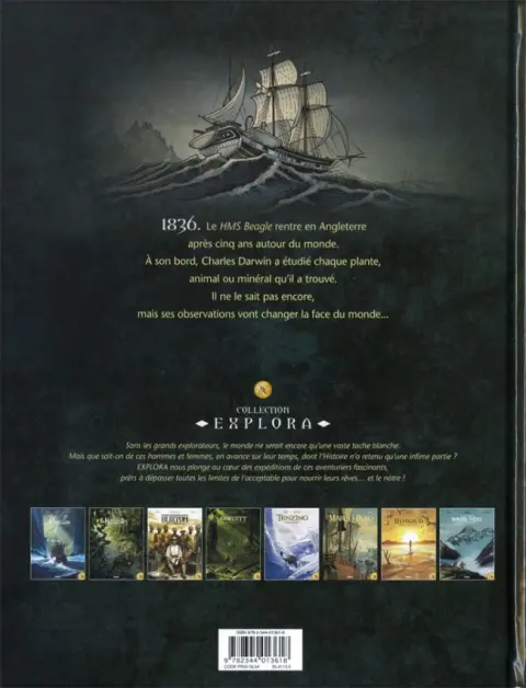 Verso de l'album Darwin Tome 2 L'origine des espèces