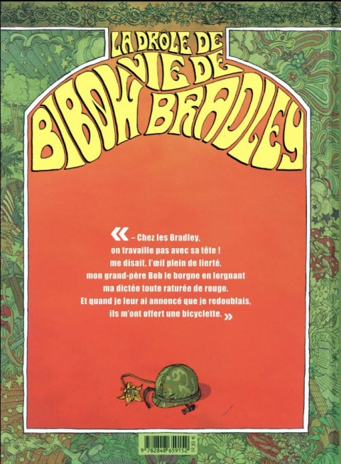 Verso de l'album La Drôle de vie de Bibow Bradley