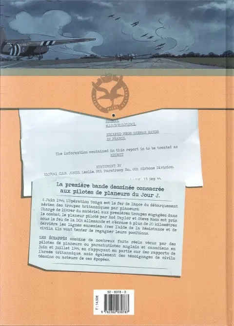 Verso de l'album Les Échappés Tome 1/2 Opération Tonga