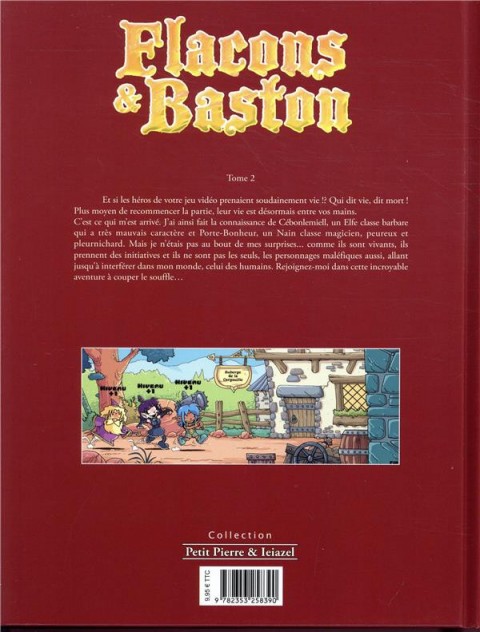 Verso de l'album Flacons & Baston Tome 2