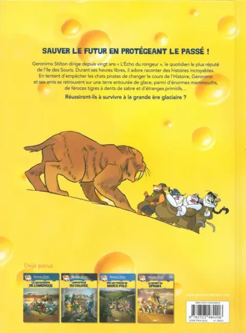 Verso de l'album Geronimo Stilton Tome 5 Le Géant de glace