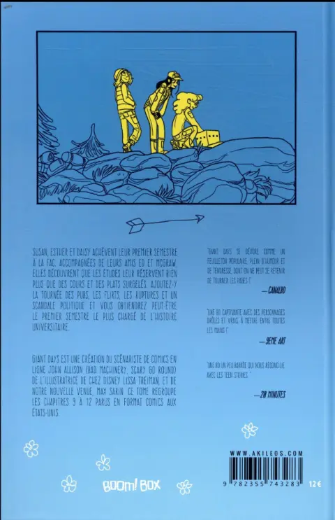 Verso de l'album Giant Days Tome 3