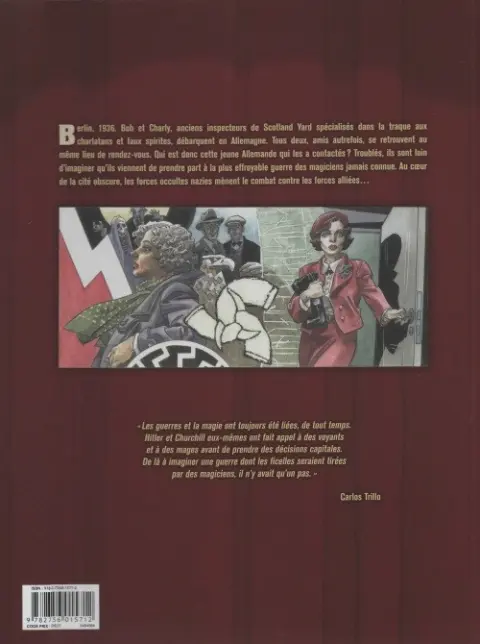 Verso de l'album La Guerre des Magiciens Tome 1 Berlin