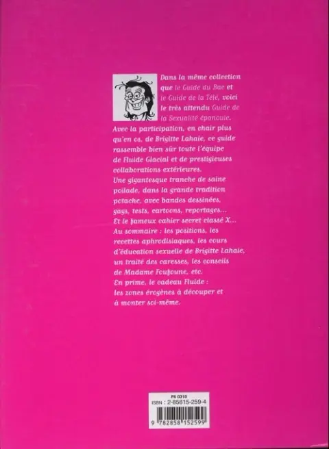 Verso de l'album Les Guides Fluide Glacial Tome 3 Le guide de la sexualité épanouie