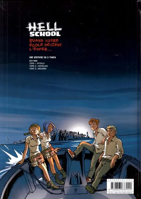 Verso de l'album Hell School Tome 3 Insoumis