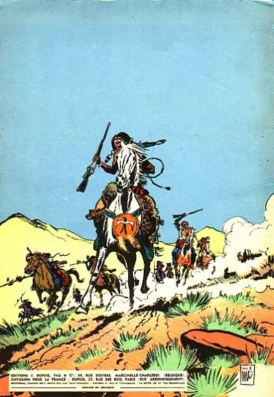 Verso de l'album Jerry Spring Tome 5 La passe des indiens