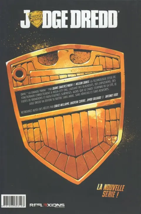 Verso de l'album Judge Dredd Tome 2