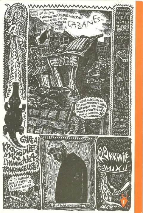 Verso de l'album Krokrodile Comix II