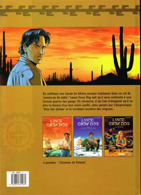 Verso de l'album Lance Crow Dog Tome 3 La voie des étoiles