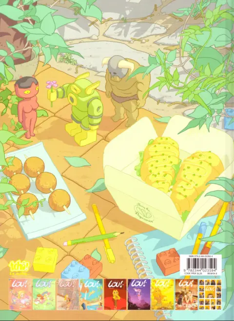 Verso de l'album Lou ! Tome 8 En route vers de nouvelles aventures