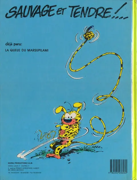 Verso de l'album Marsupilami Tome 2 Le bébé du bout du monde