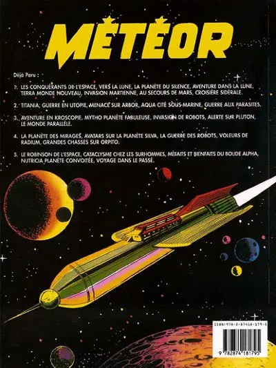 Verso de l'album Météor 5