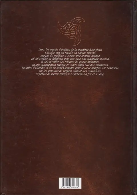 Verso de l'album Osnira Tome 1 L'Enfant Linceul