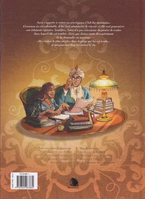 Verso de l'album Princesse Sara Tome 10 La Guerre des automates