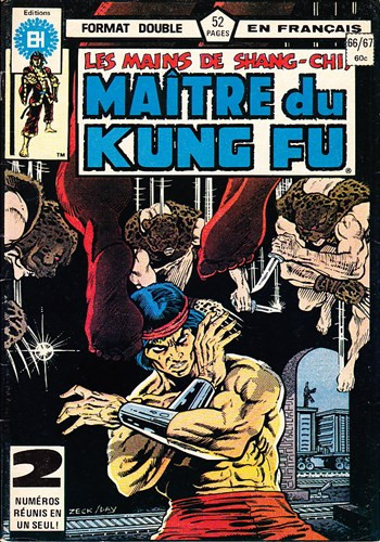 Couverture de l'album Les Mains de Shang-Chi, maître du Kung-Fu N° 66/67 La troupe des léopards