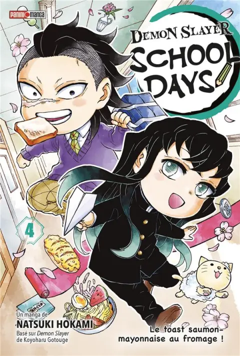 Demon slayer - School days 4 Le toast saumon-mayonnaise au fromage !