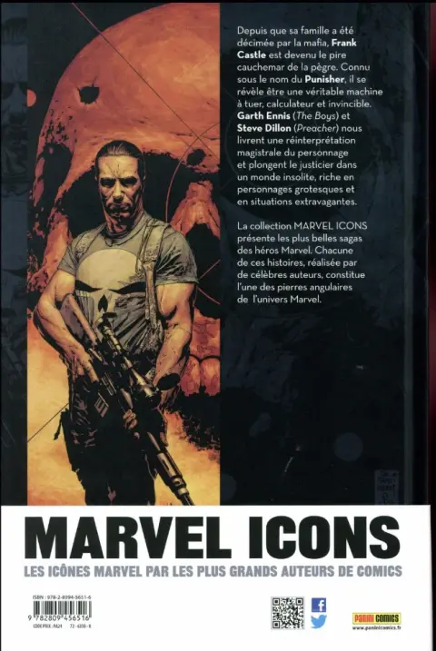 Verso de l'album Punisher Tome 1