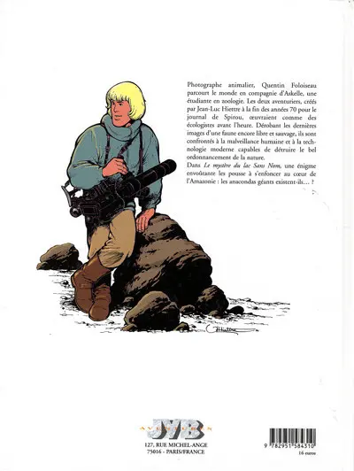 Verso de l'album Les aventures de Quentin Foloiseau Tome 1 Le mystère du lac sans nom