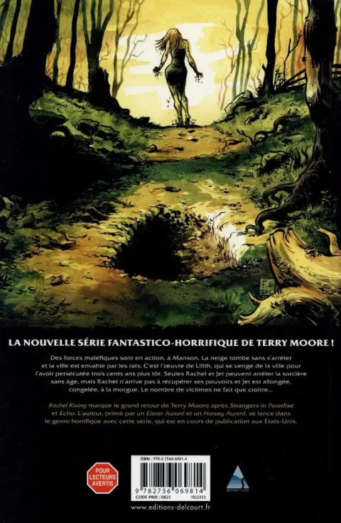 Verso de l'album Rachel Rising Tome 3 Chants de cimetière