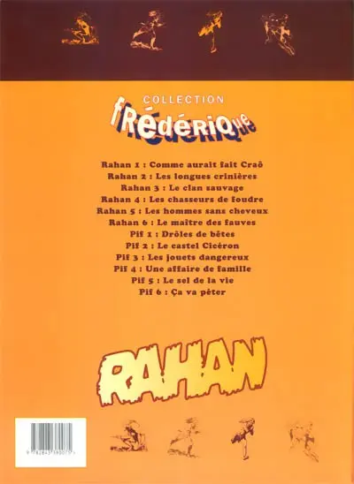 Verso de l'album Rahan Tome 2 Les longues crinières