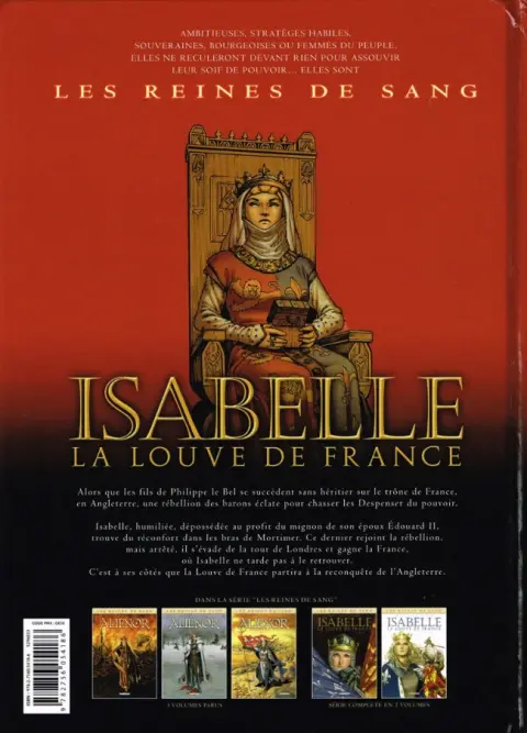 Verso de l'album Les Reines de sang - Isabelle, la Louve de France Volume 2/2
