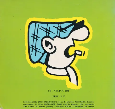 Verso de l'album Andy Capp Sagédition Si c'est pas pire, ça ira !