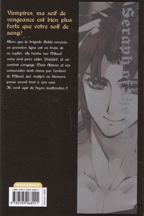 Verso de l'album Seraph of the End 10