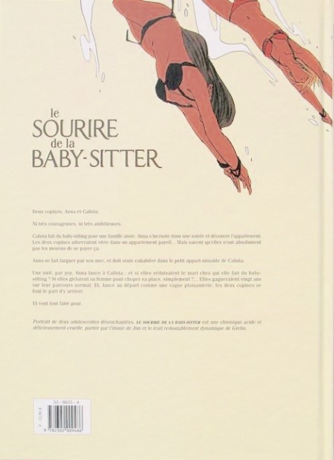 Verso de l'album Le Sourire de la baby sitter Tome 1 Calista