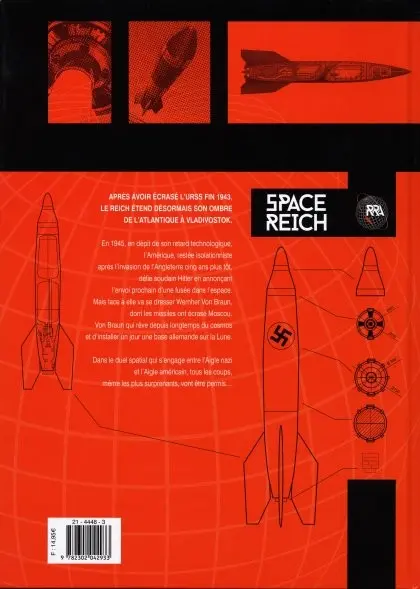 Verso de l'album Space Reich 1 Duel d'aigles