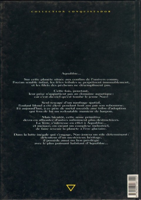Verso de l'album Aquablue Tome 1