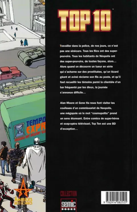 Verso de l'album Top 10 Semic / Panini Tome 2